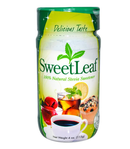 100% Natural Stevia Powder, SweetLeaf (115g) - Click Image to Close