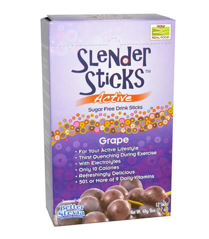 Grape Slender Sticks, Now Foods 12 Sticks - Click Image to Close
