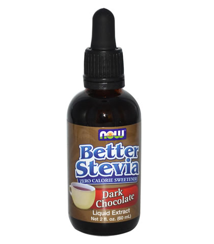 Dark Chocolate Liquid Stevia, Now Foods (60ml) - Click Image to Close