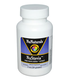 Pure White Stevia Extract, NuNaturals (28g)
