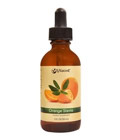 Orange Liquid Stevia Extract, Vitacost (59ml)
